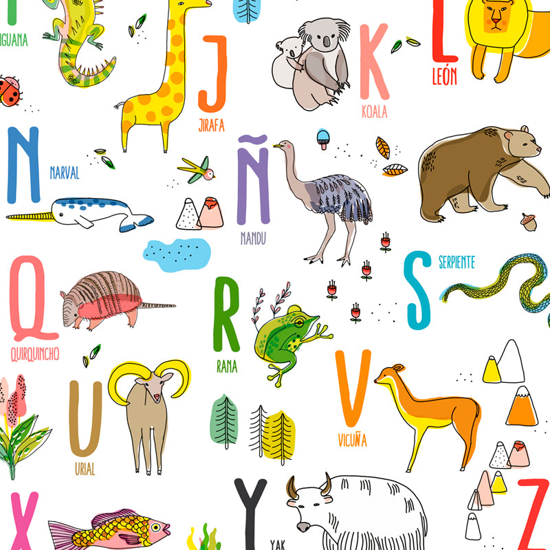 Cuadro Abecedario de animales – PajaritoDeMimbre