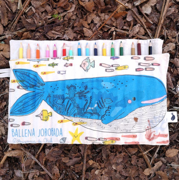 Estuche Lapicera "Ballena jorobada"