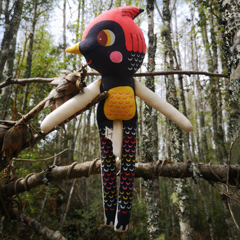 Peluche pájaro carpintero