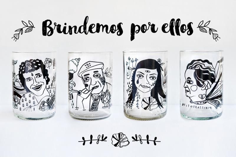 vasos "Brindemos por ellos"
